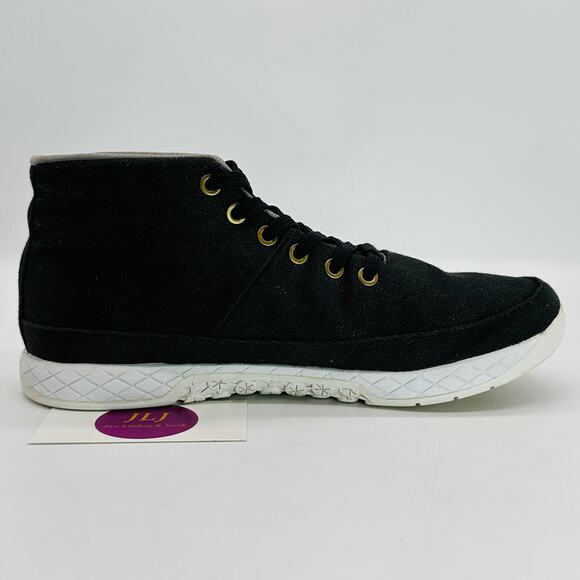 NOBULL Women's Canvas Mid-Top Black Denim Athletic Trainers Size 8.5/ 7 Men's - Picture 7 of 13